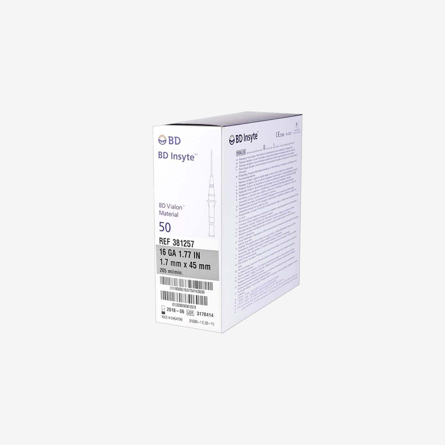Cateter BD Insyte 16 GA 1.7mm - 2300-004-002