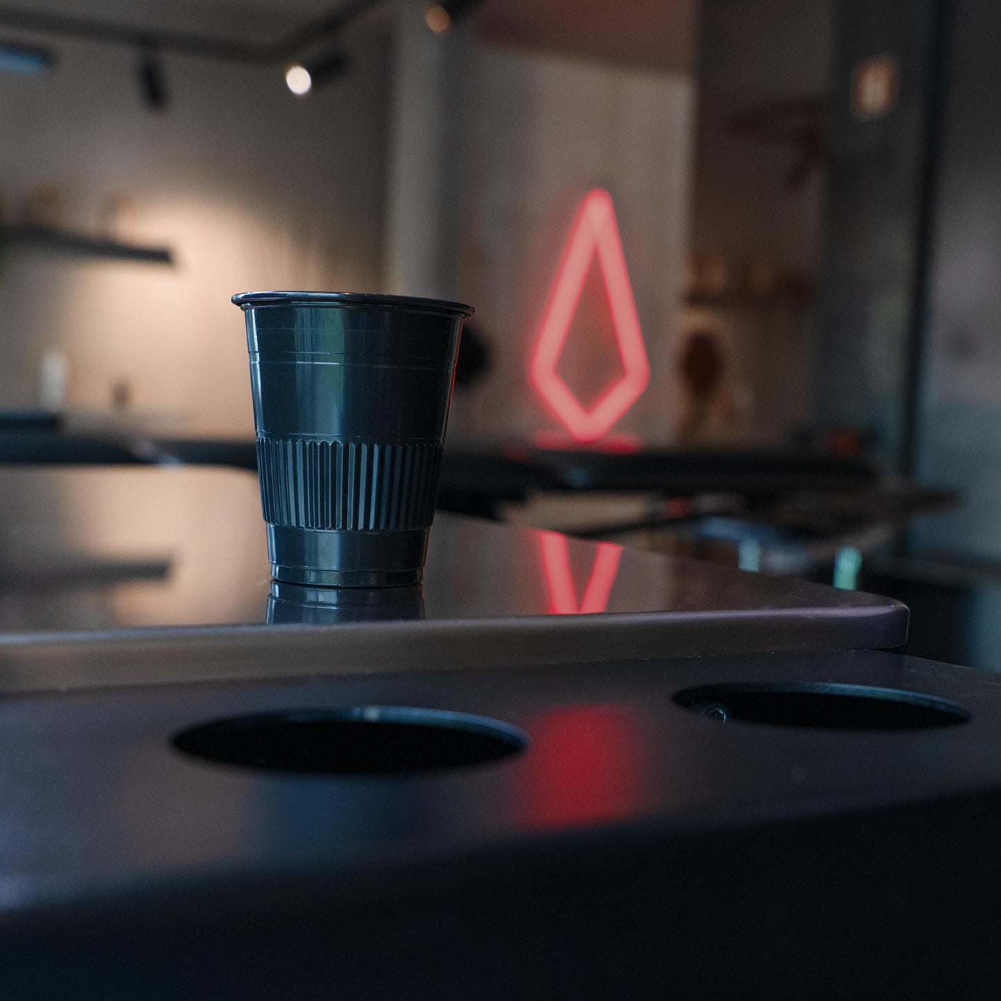SAFE TAT Black Disposable Cups 50 Units