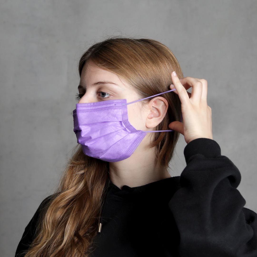 Disposable Mask Protect Plus Type IIR Lavander - 4057-042-003