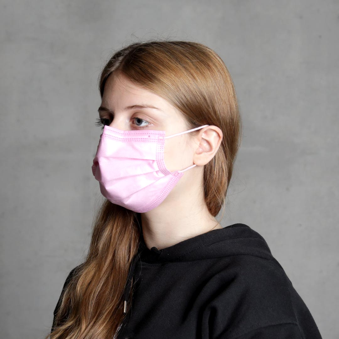 Disposable Mask Protect Plus Type IIR Soft Pink - 4057-042-004