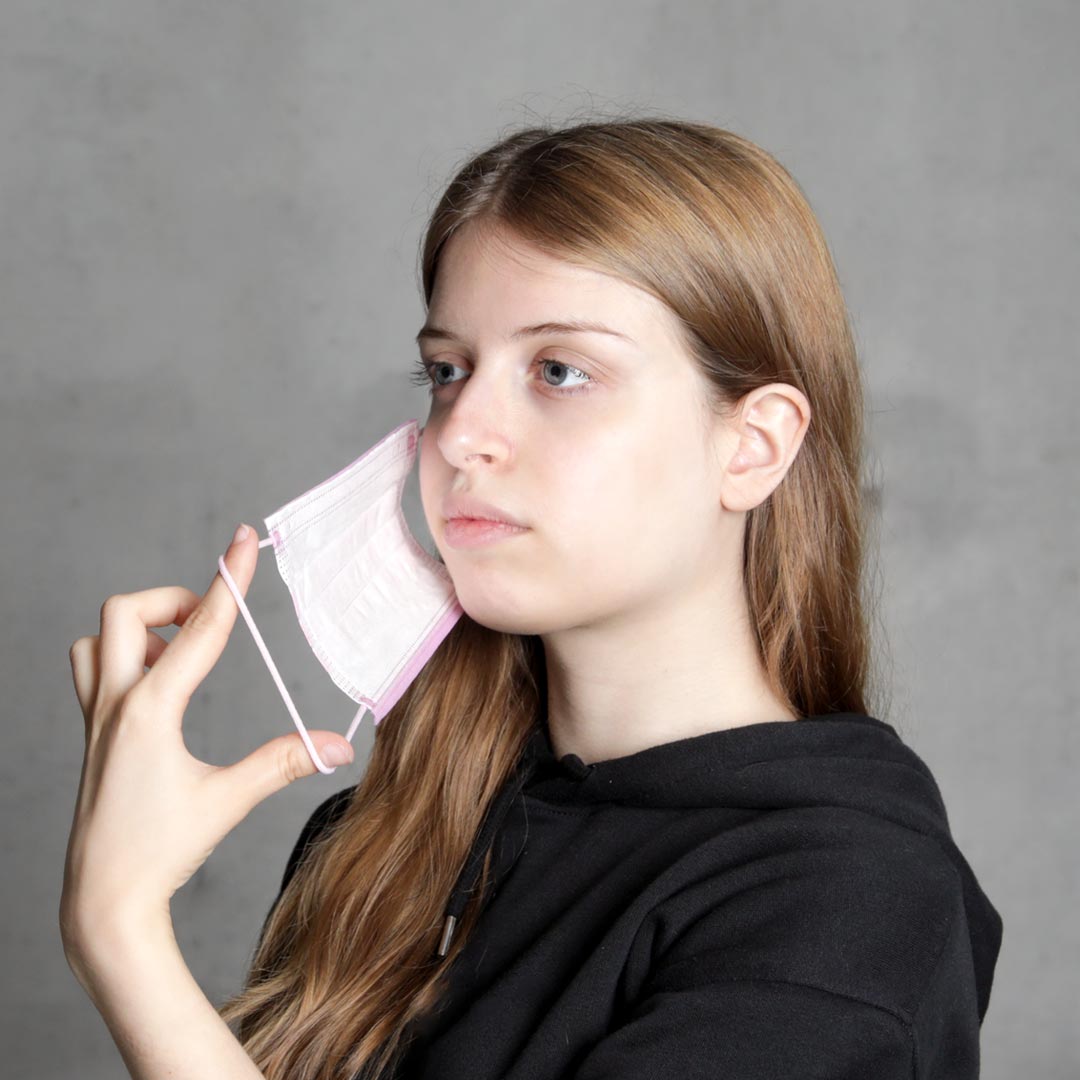 Disposable Mask Protect Plus Type IIR Soft Pink - 4057-042-004