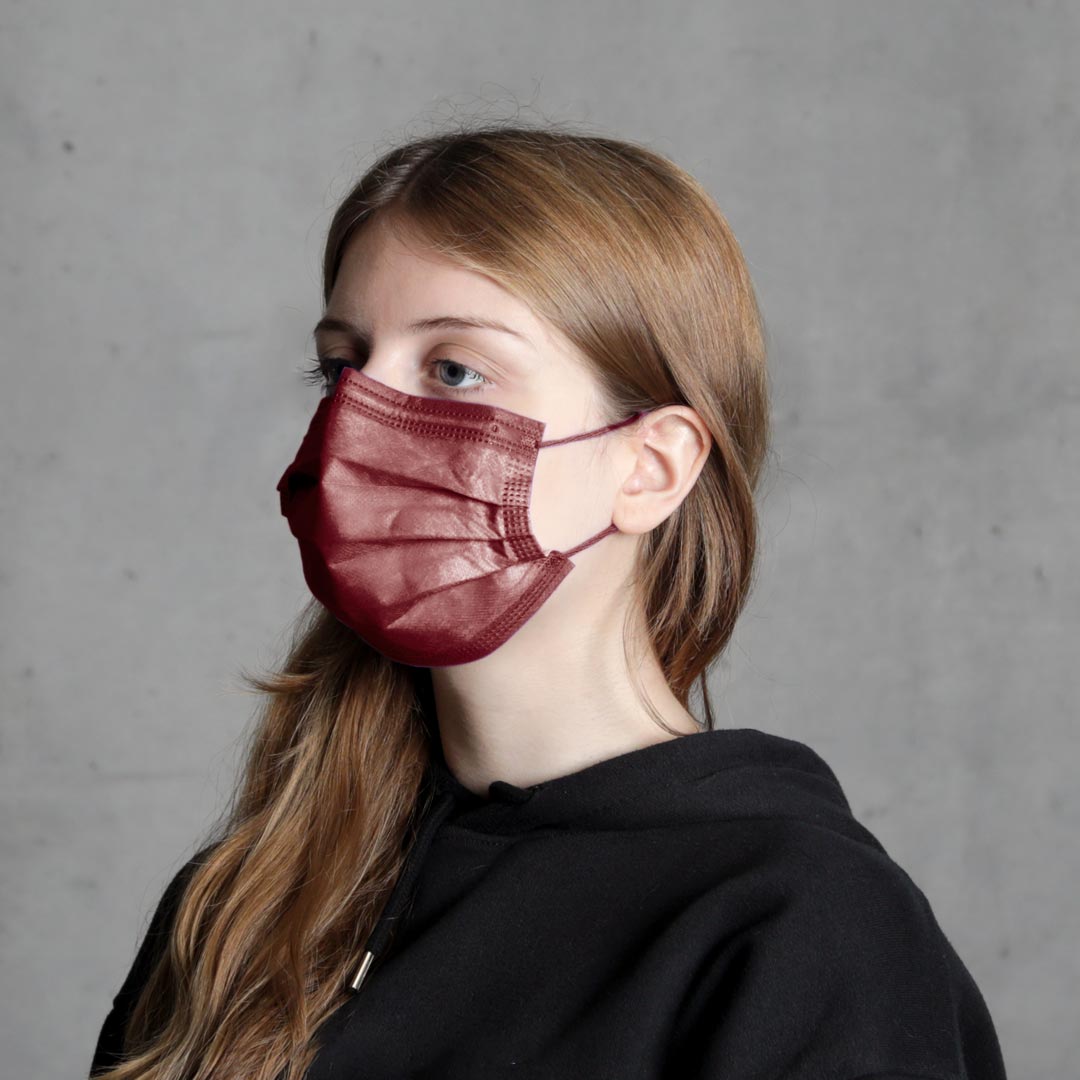 Disposable Mask Protect Plus Type IIR Bordeaux - 4057-042-005