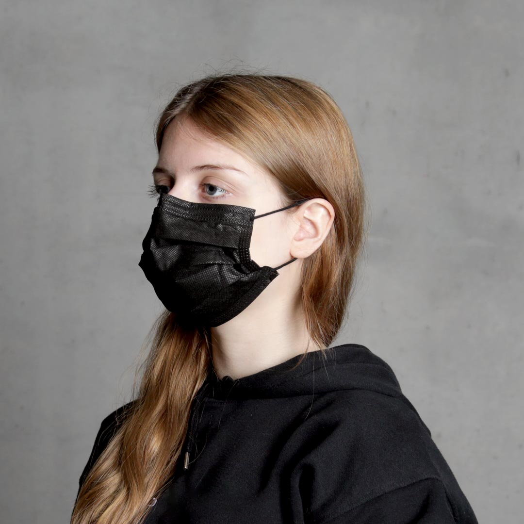 Disposable Mask Protect Plus Type IIR Black - 4057-042-006