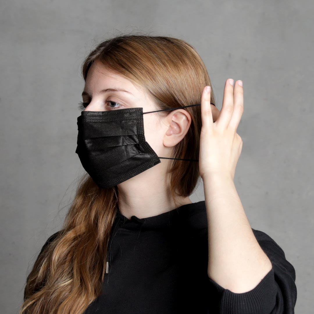 Disposable Mask Protect Plus Type IIR Black - 4057-042-006
