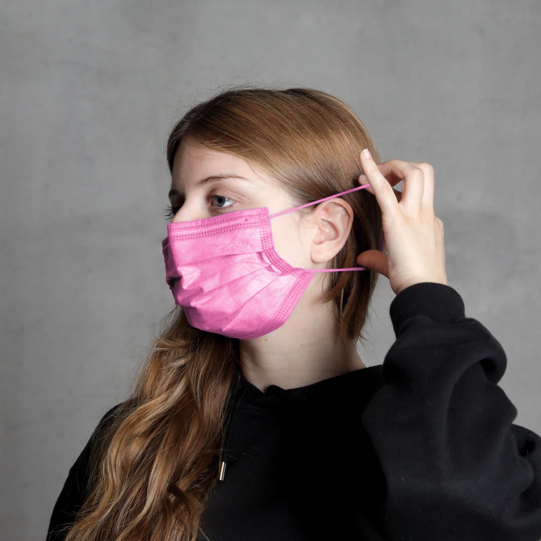 Disposable Mask Protect Plus Type IIR Pink - 4057-042-007