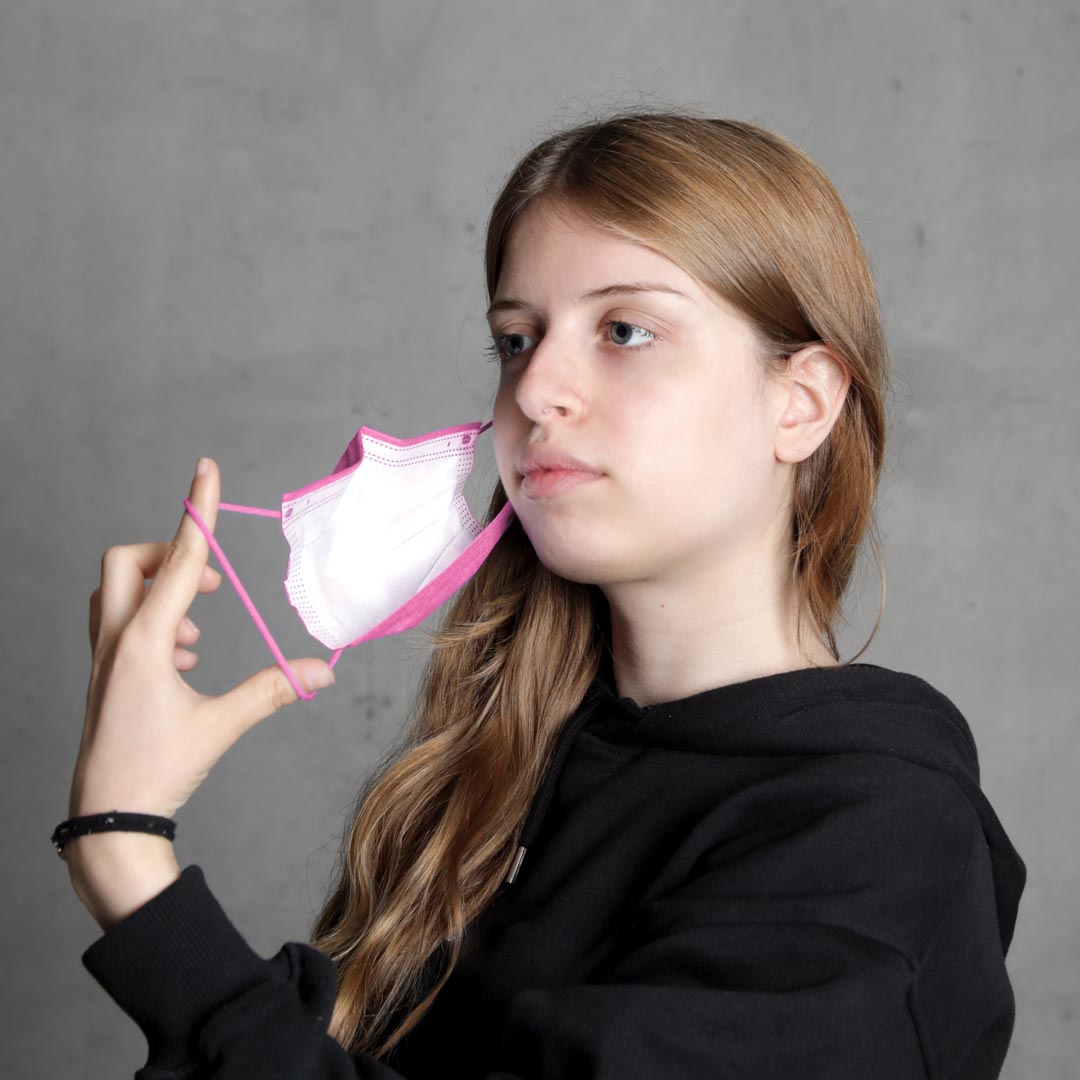 Disposable Mask Protect Plus Type IIR Pink - 4057-042-007