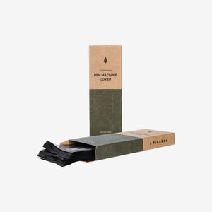 Piranha Degradable PEN Covers Black 100 Units - 4057-068-001