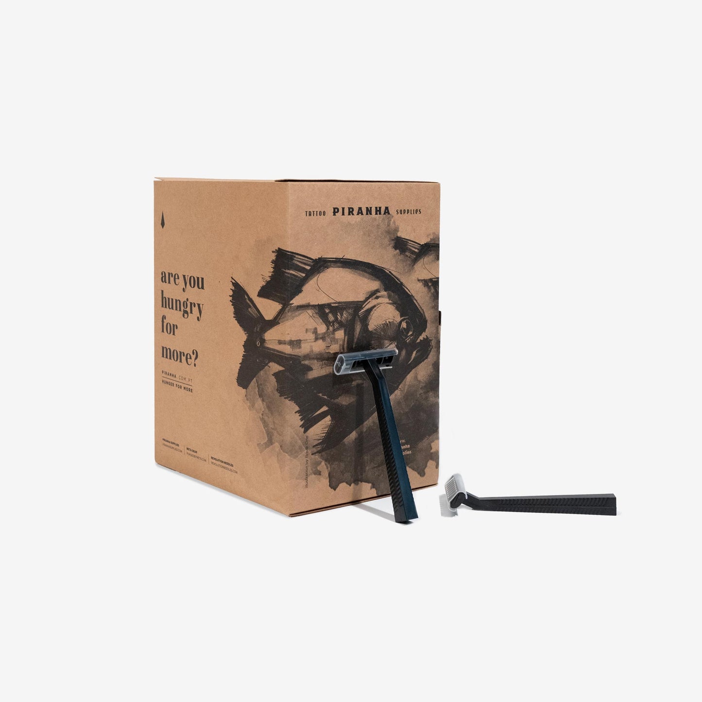 Piranha Disposable Surgical Razors Black
