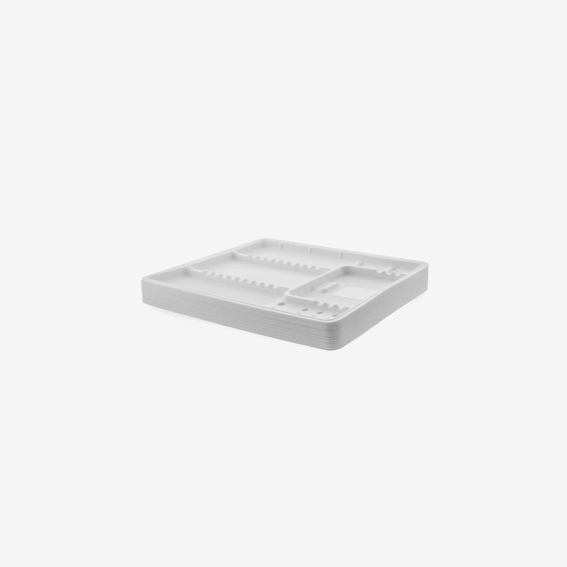 White Disposable Tray - 4100-003-001