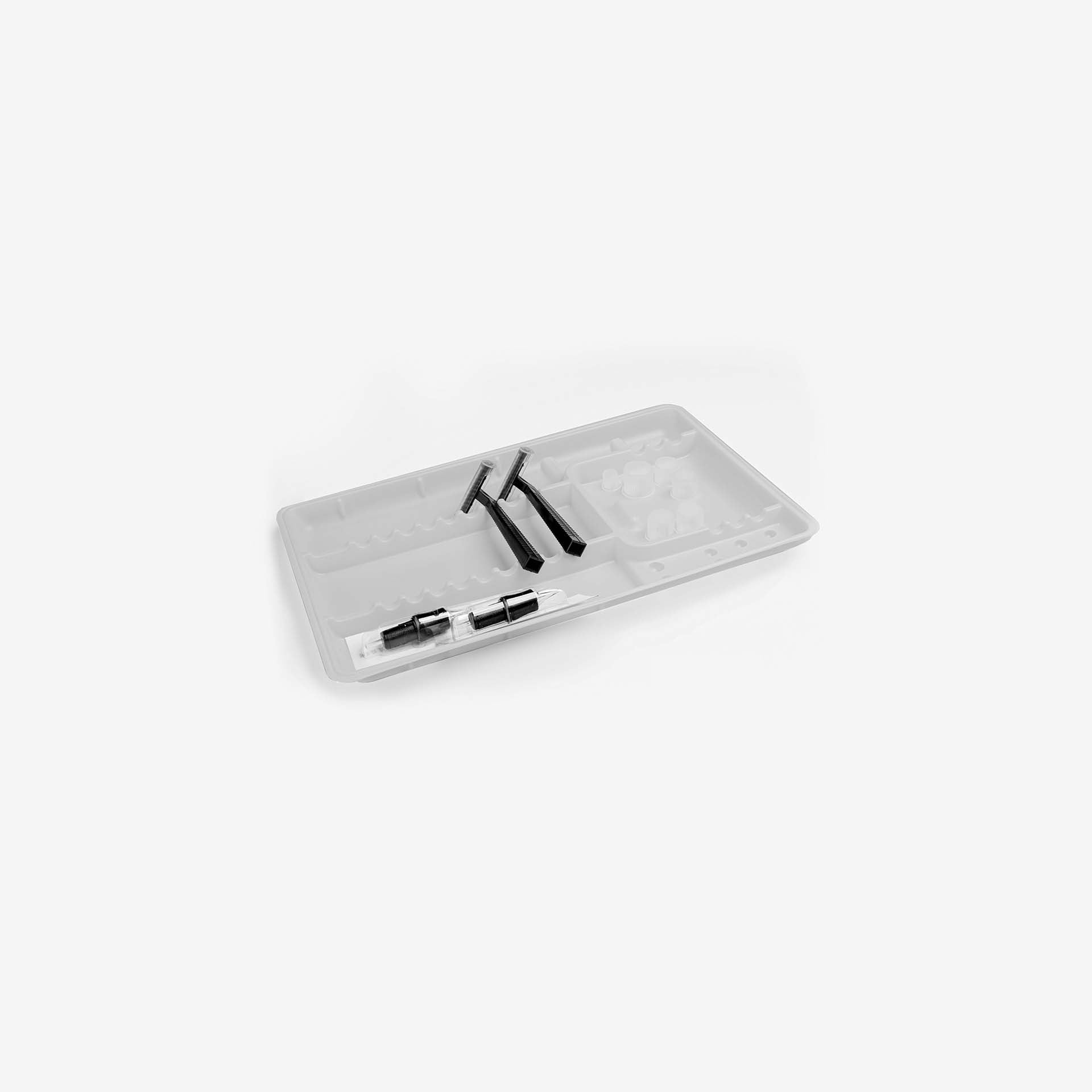 White Disposable Tray - 4100-003-001