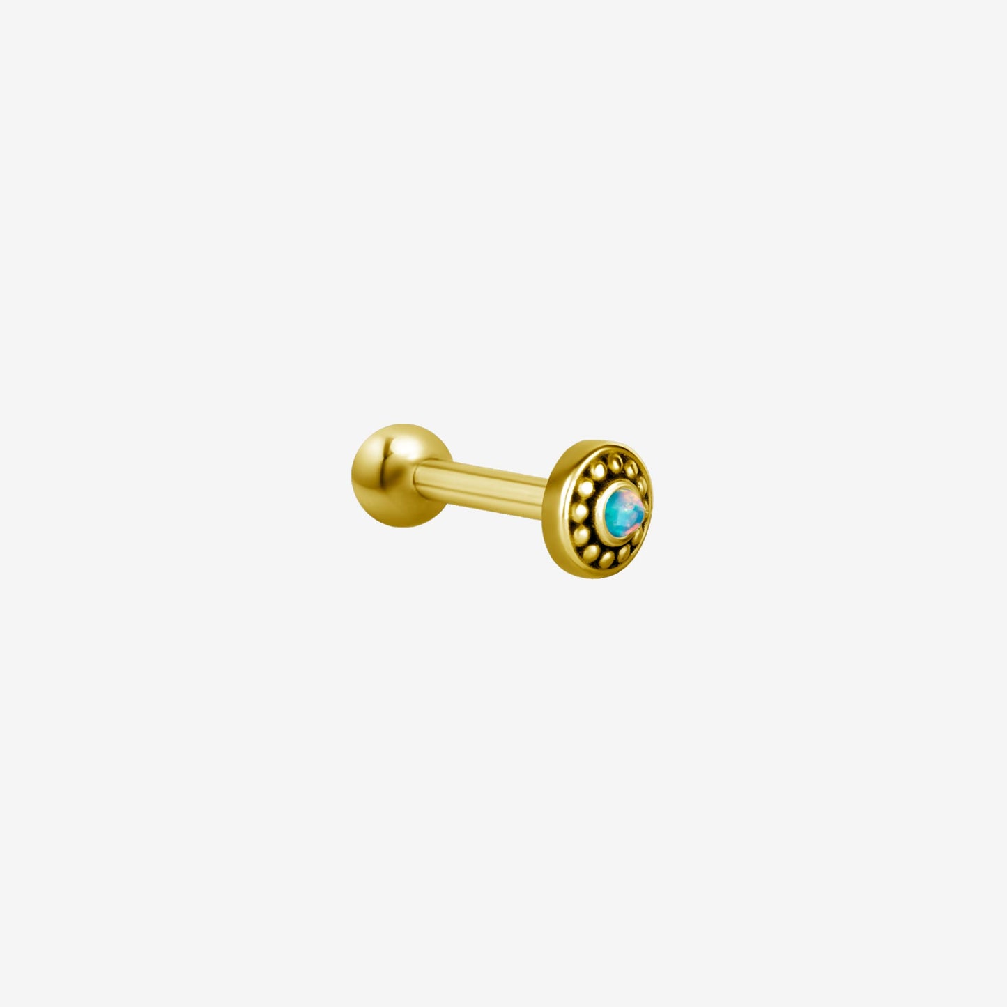 Piranha Earbarbell Tribal Opal Steel Zirconline