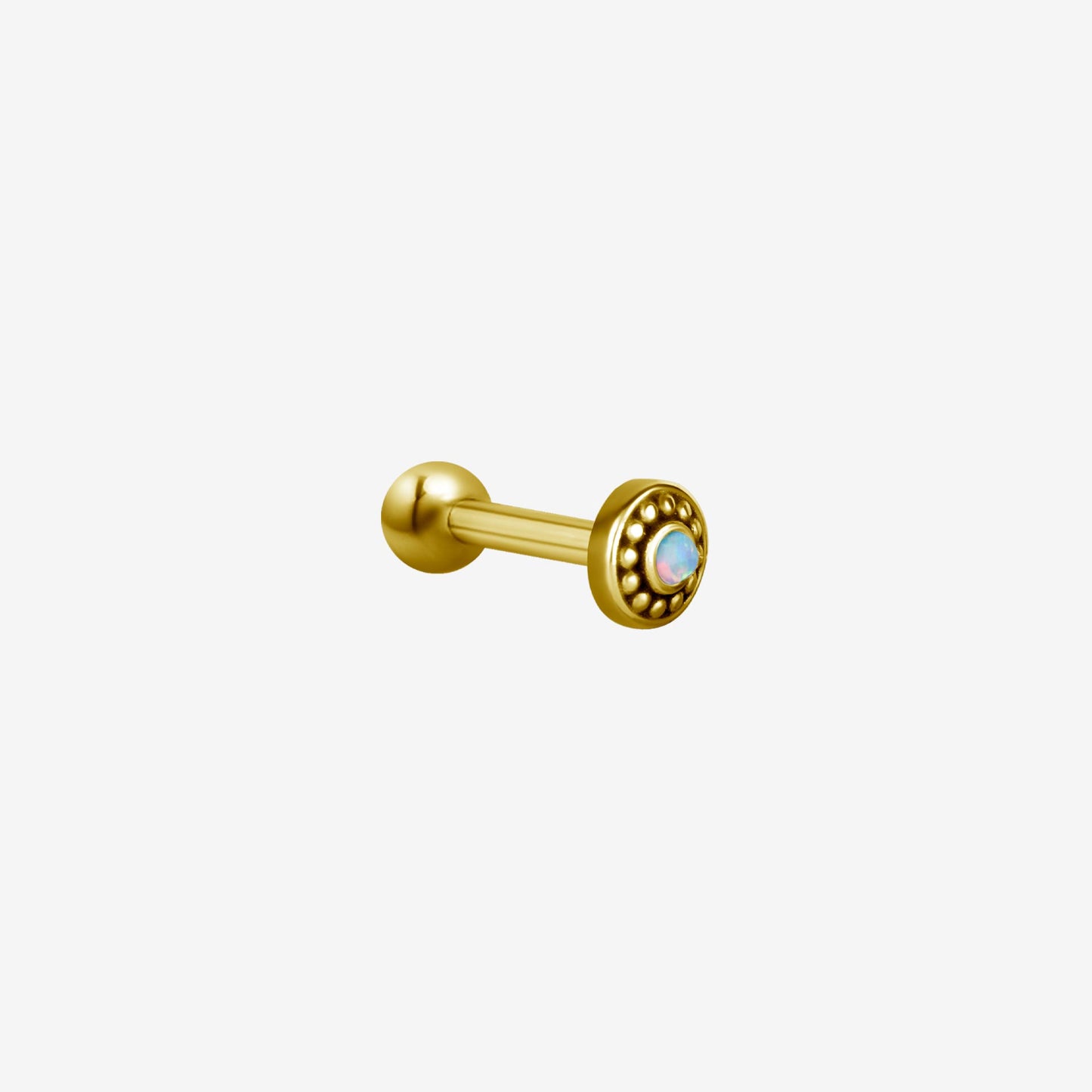 Piranha Earbarbell Tribal Opal Steel Zirconline