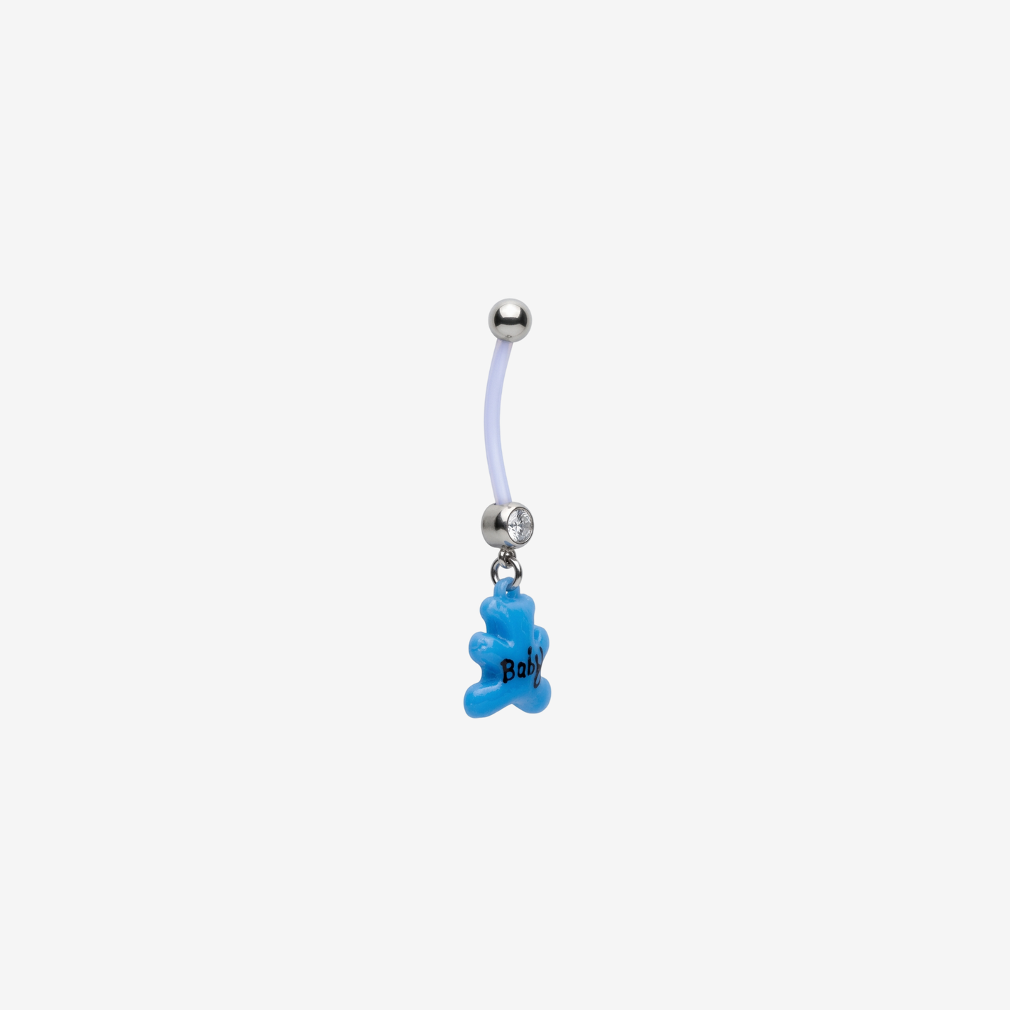 Piercing Piranha Maternity Belly Button Banana Bar PTPN 06 Blue