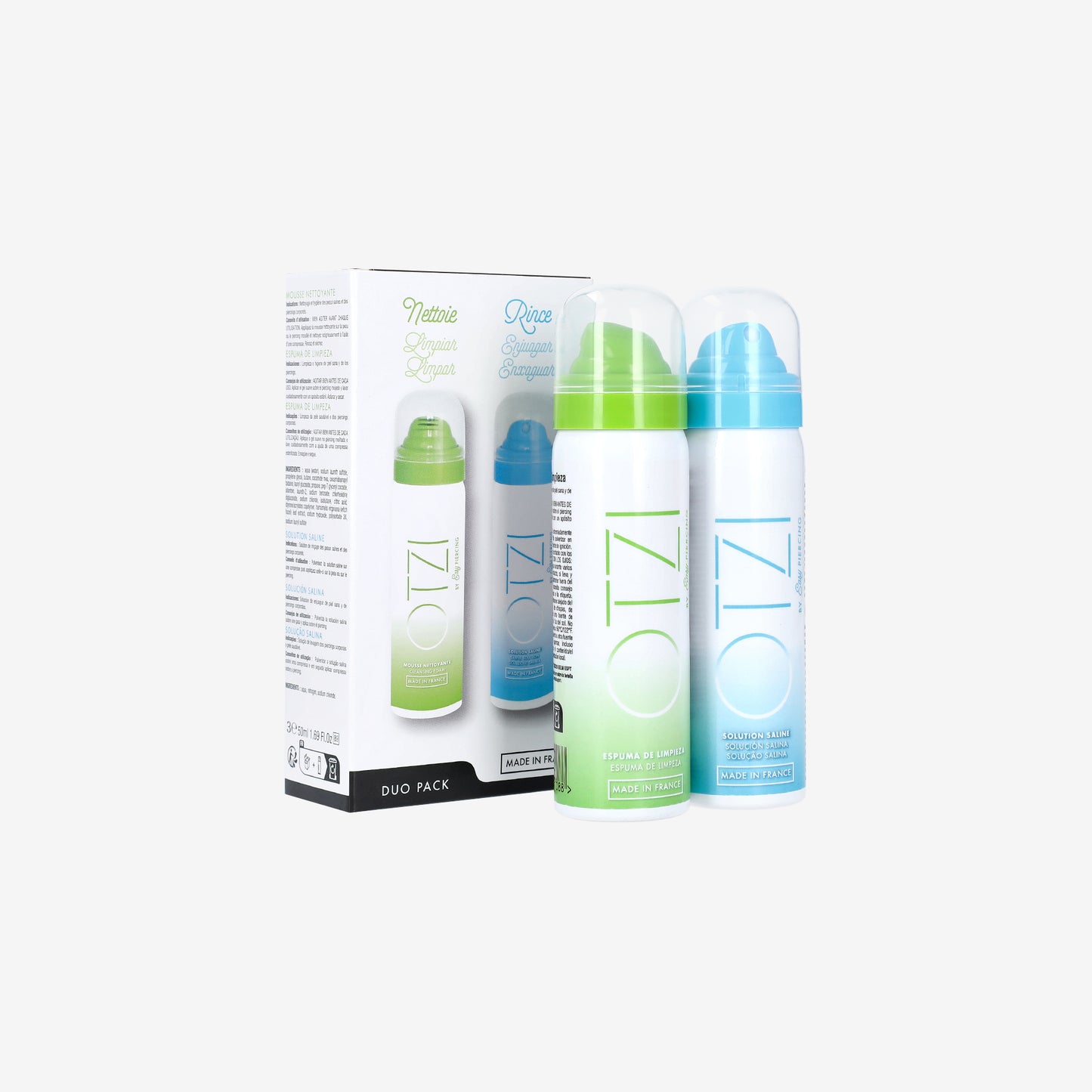 OTZI by Easypiercing Duo Pack Gel Gentle Cleansing & Saline Solution