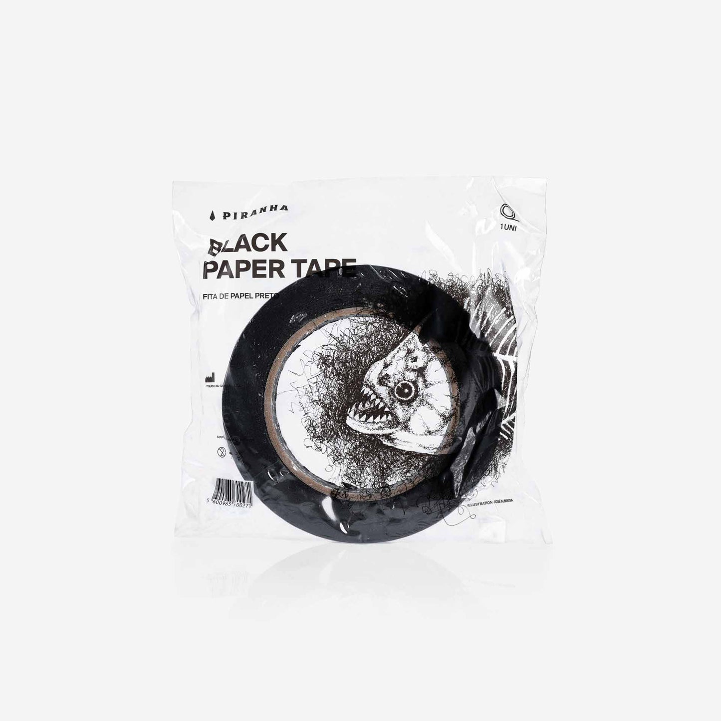 Piranha Tape Roll Black