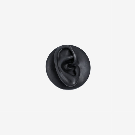 Piranha Molde Silicone Orelha Direita Preto