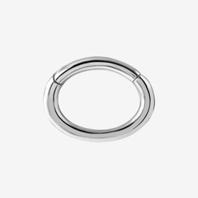 Piranha Argola Hinged Rook Oval Round Steel Basicline