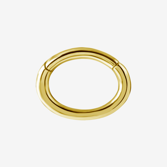Piranha Argola Hinged Rook Oval Round Steel Zirconline