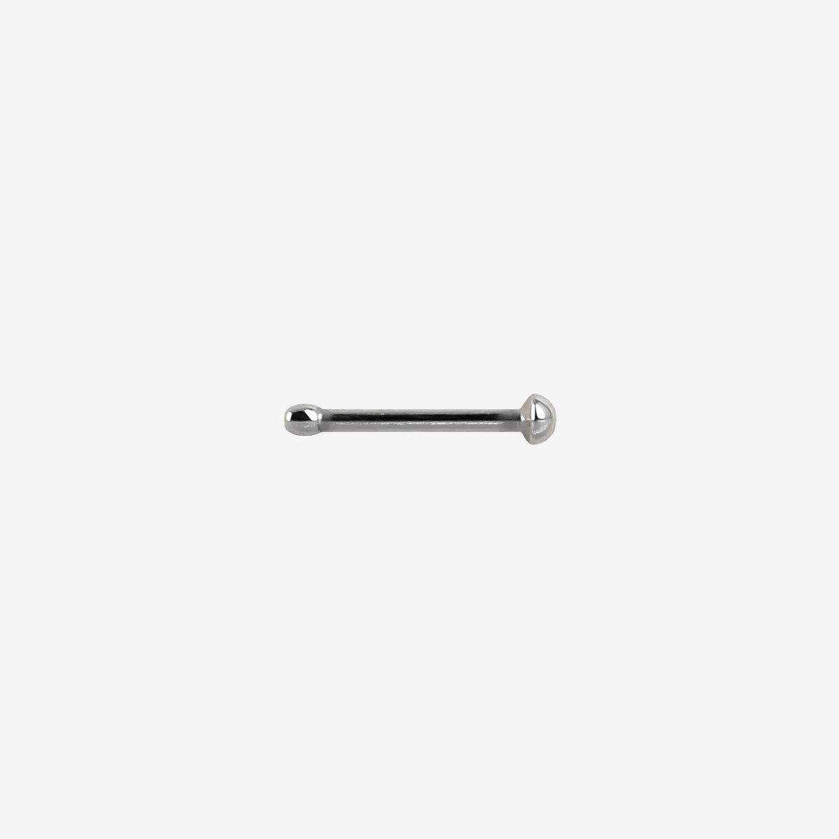 Piranha Straight Steel Nose Stud with Ball