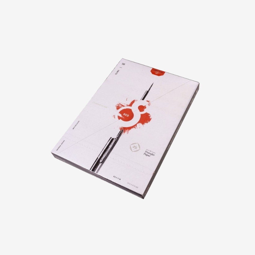 S8 Thermal Red Tattoo Stencil 21.6 x 27.9 cm
