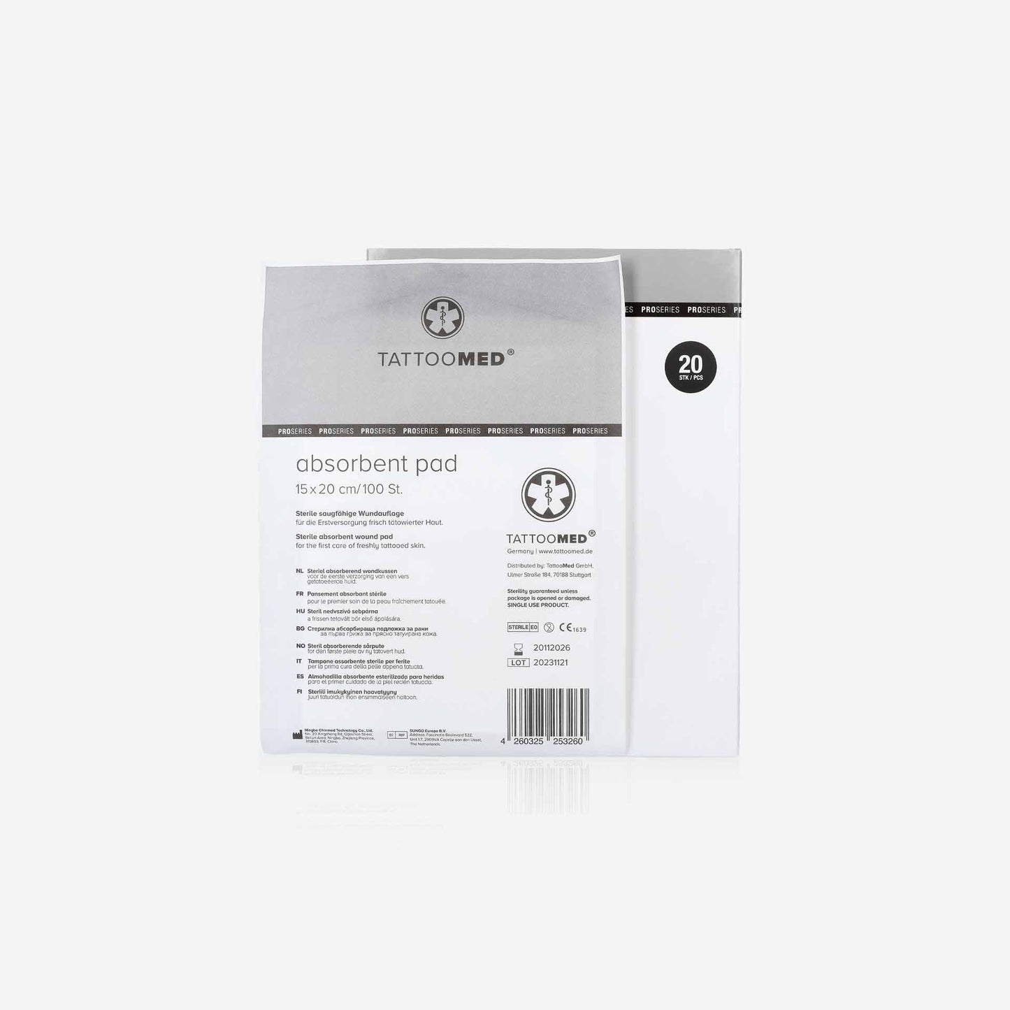 TattooMed Absorbent Pad 20 Units