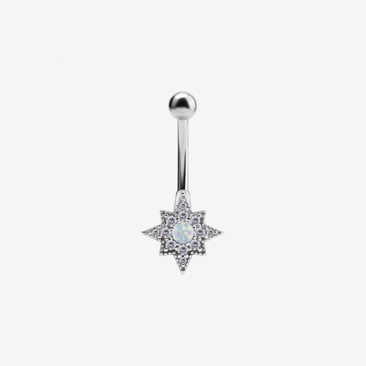 Piranha Banana Created Opal Star Crystals Steel Basicline