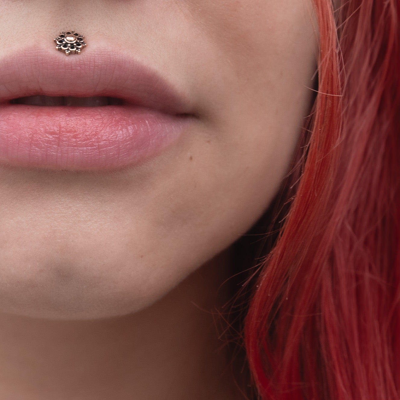 Wildcat Labret Mandala Surgical Steel 316L Roseline