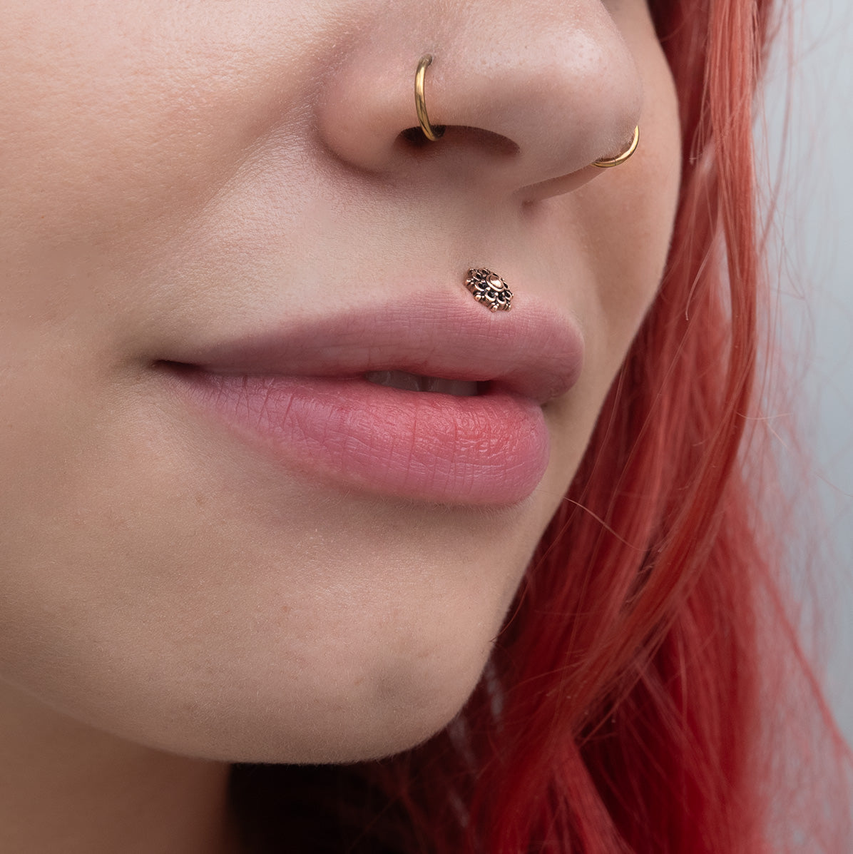 Wildcat Labret Mandala Surgical Steel 316L Roseline
