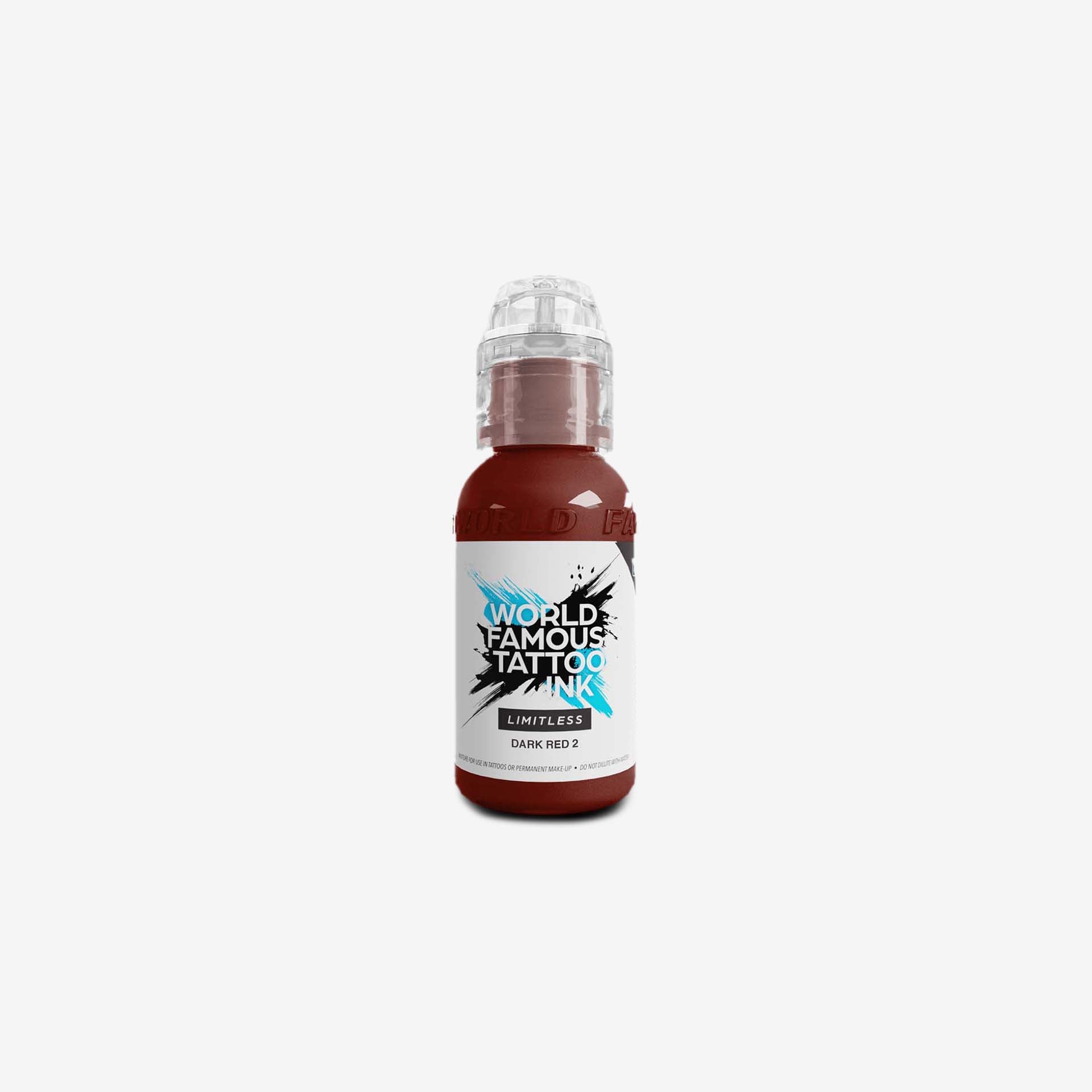 Bottle of World Famous Tattoo Ink on a white background