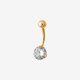 Piranha Banana Round Big Crystal Steel Zirconline