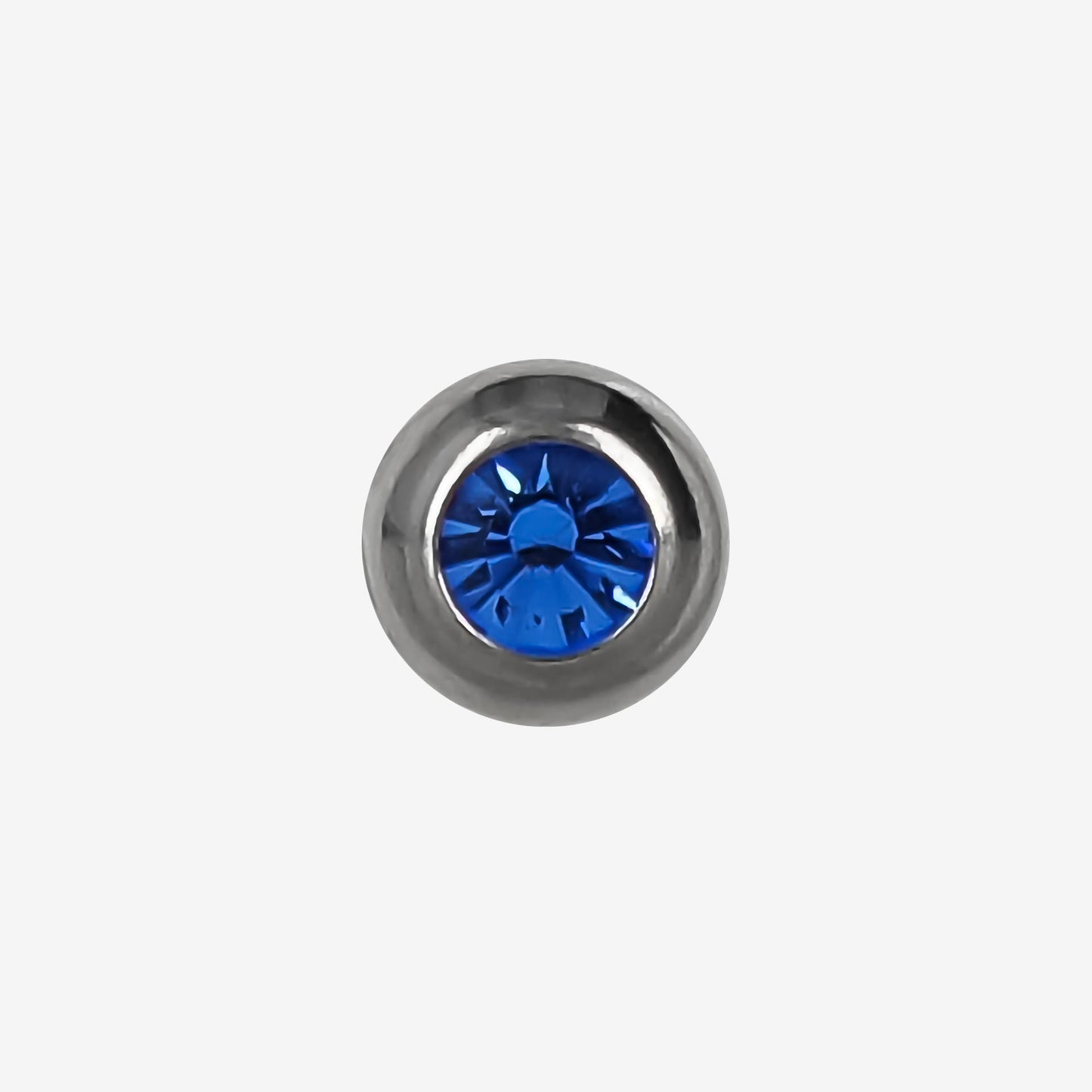 Zinova Ball Polished Titanium with Stone
