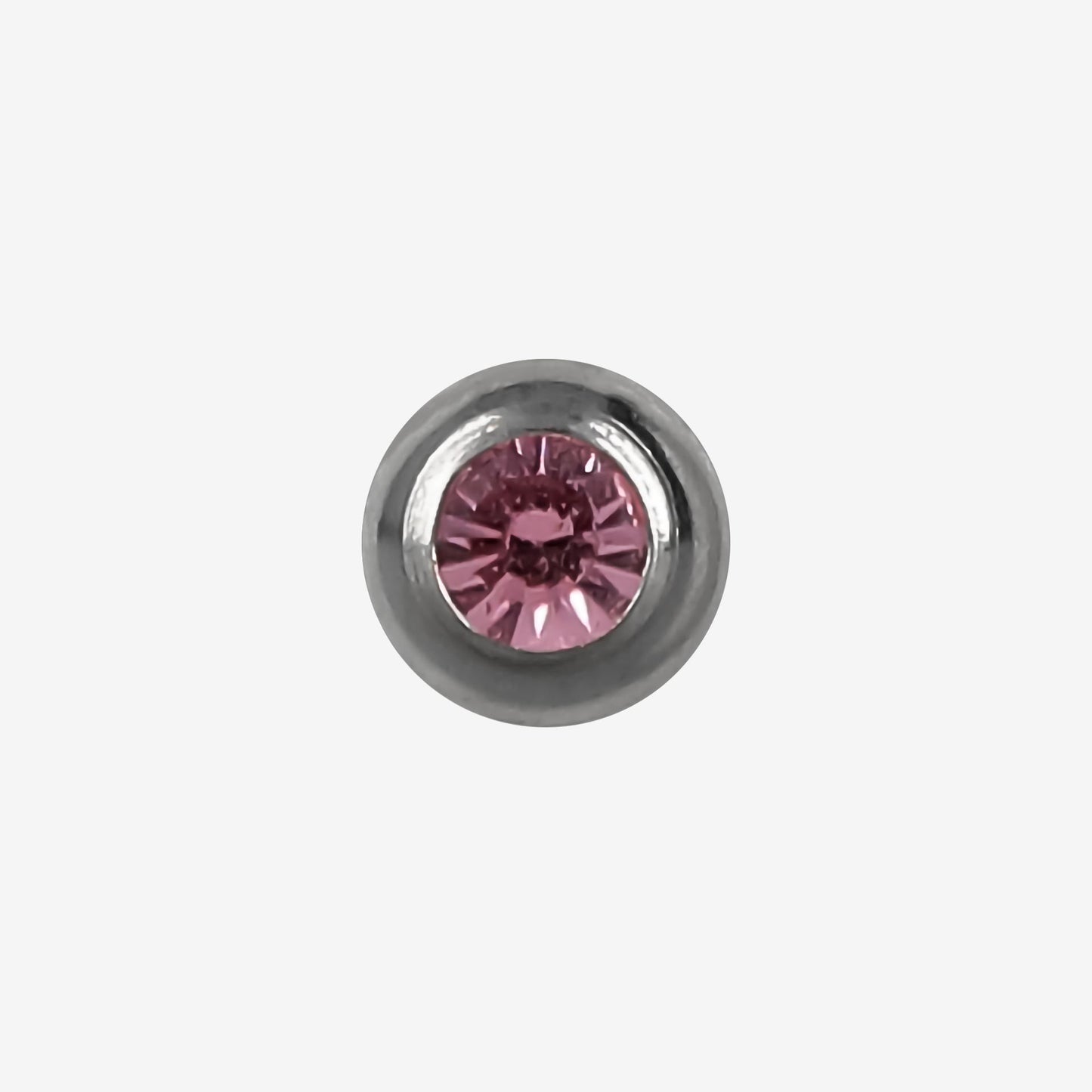 Zinova Ball Polished Titanium with Stone