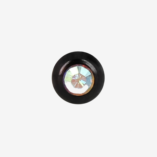 Zinova Pure Black Titanium Ball with Stone