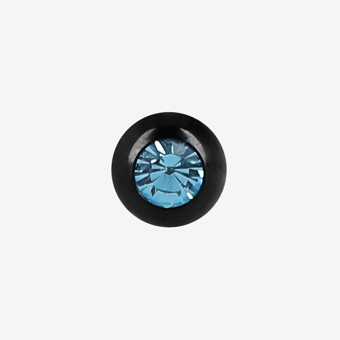 Zinova Pure Black Titanium Ball with Stone