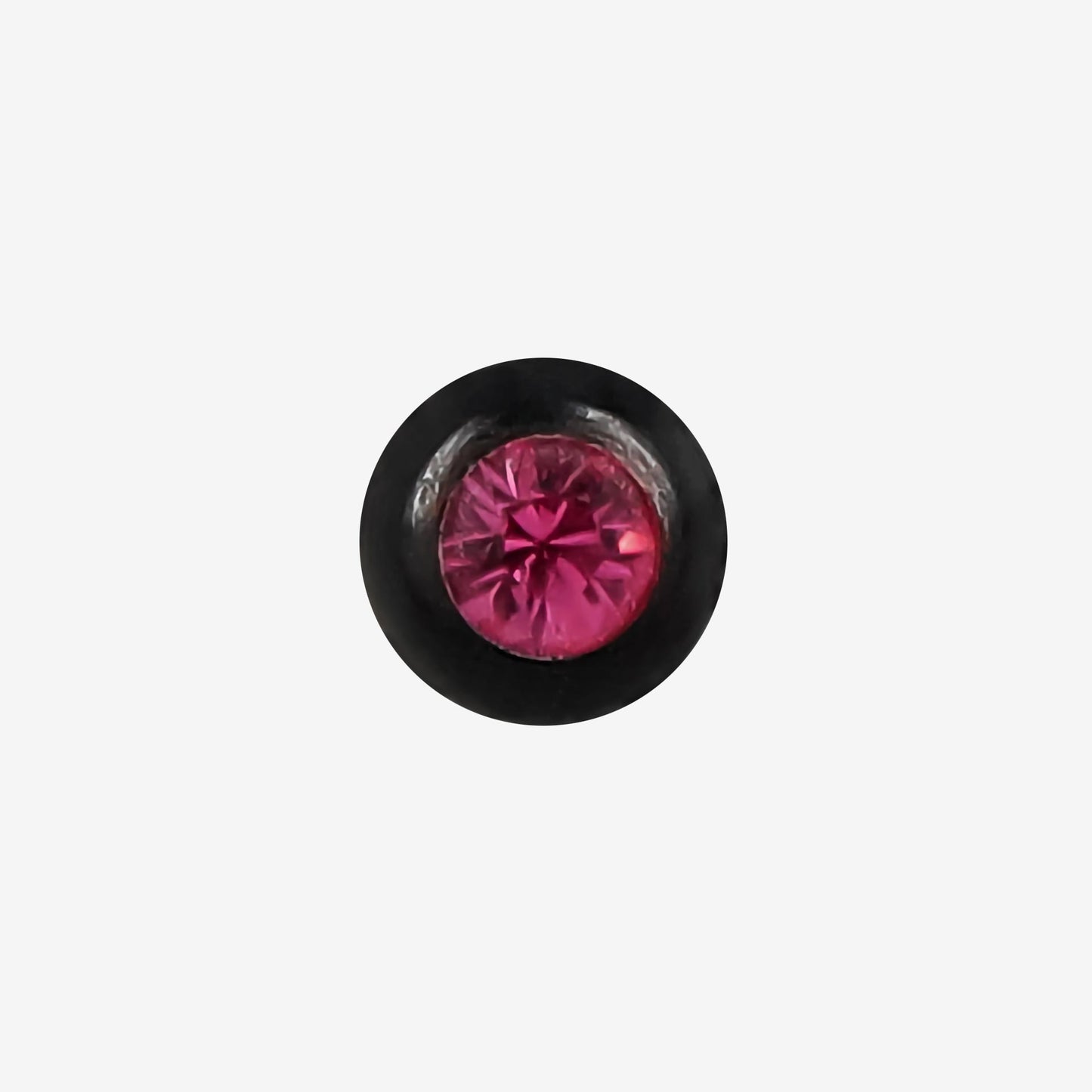 Zinova Pure Black Titanium Ball with Stone