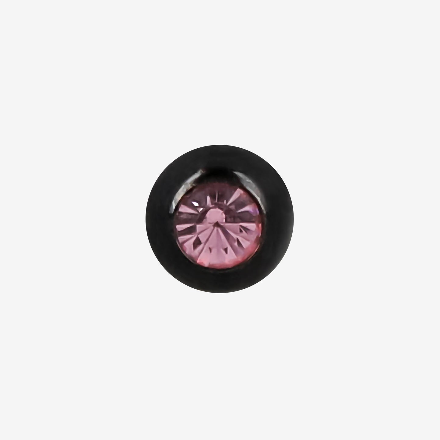 Zinova Pure Black Titanium Ball with Stone