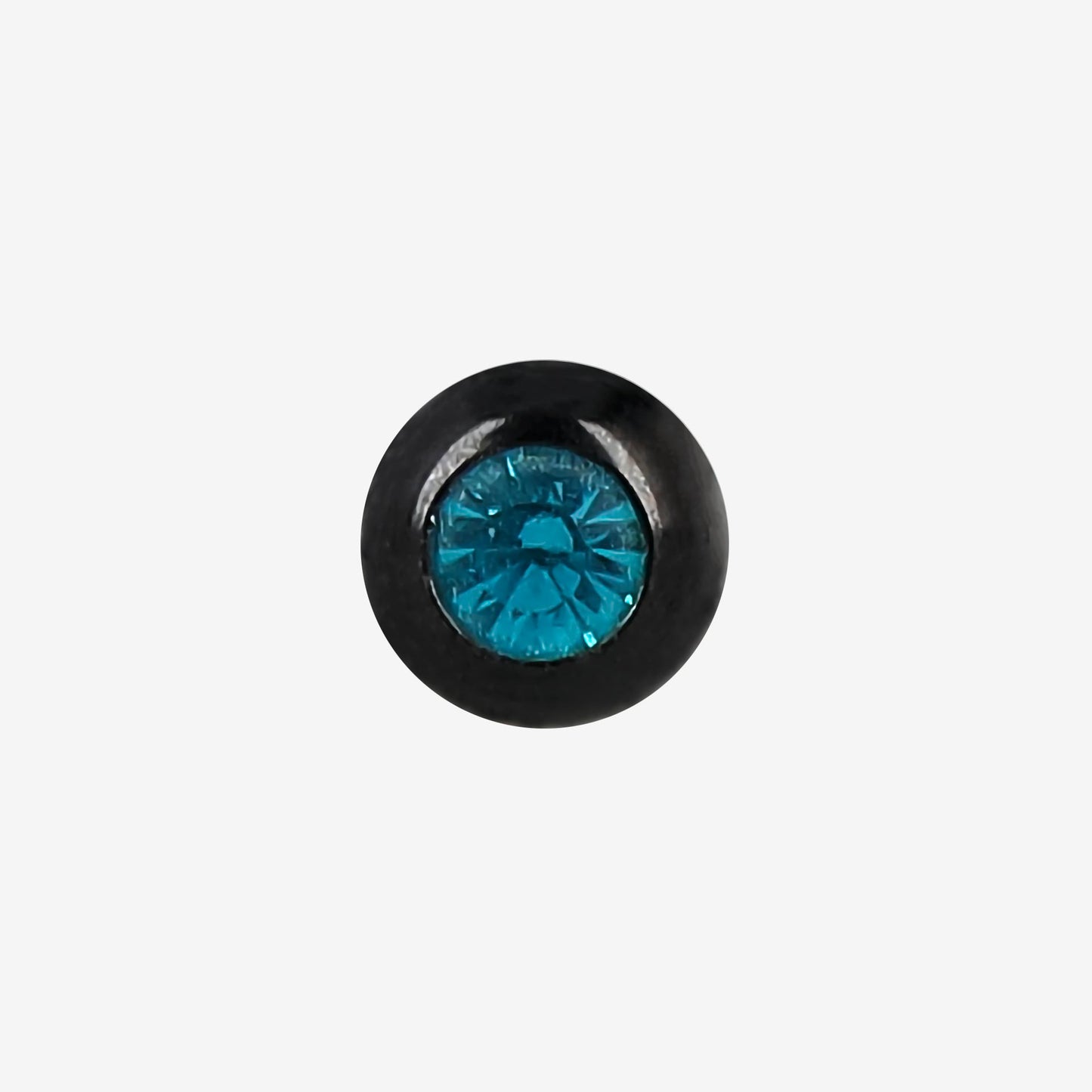 Zinova Pure Black Titanium Ball with Stone