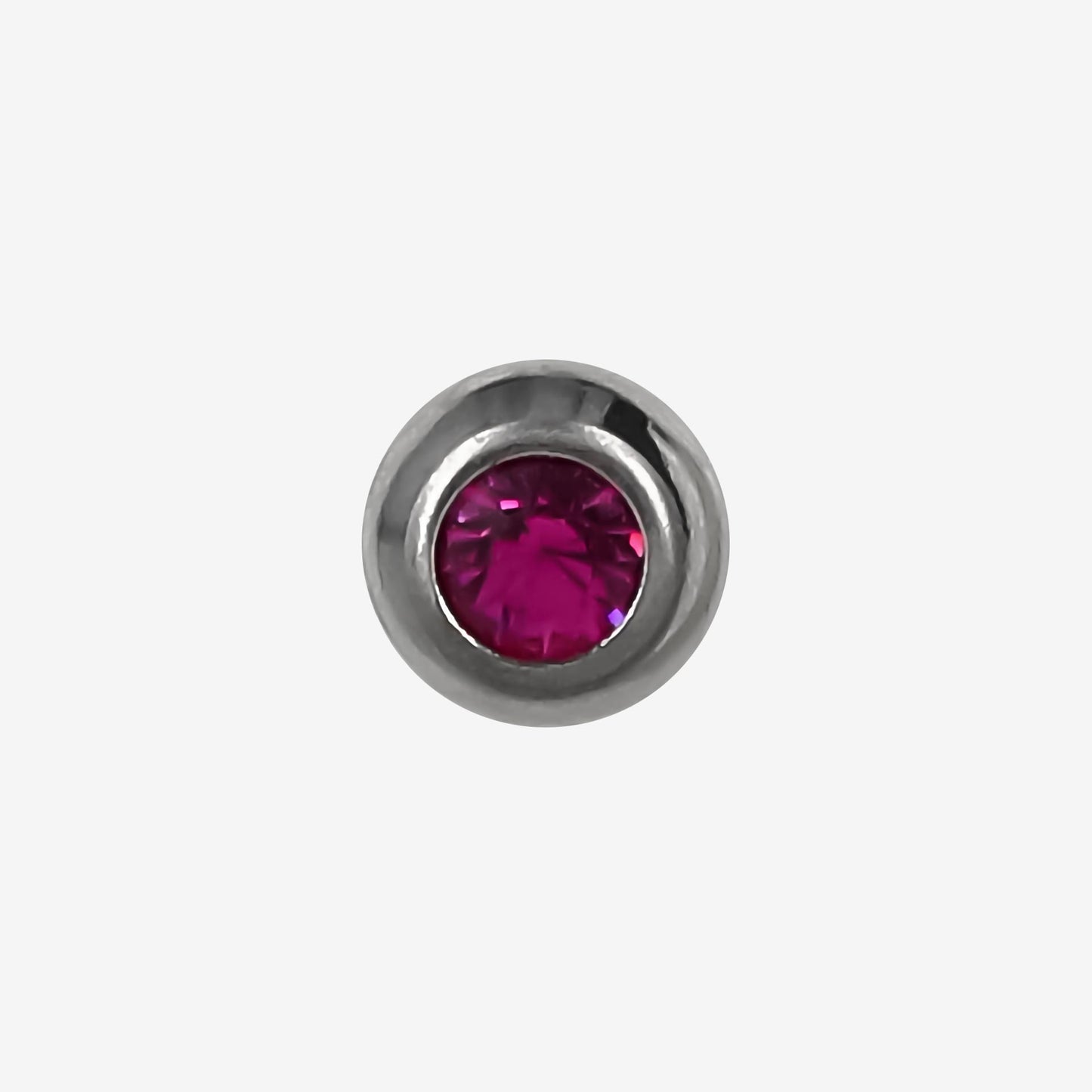 Zinova Ball Polished Titanium with Stone