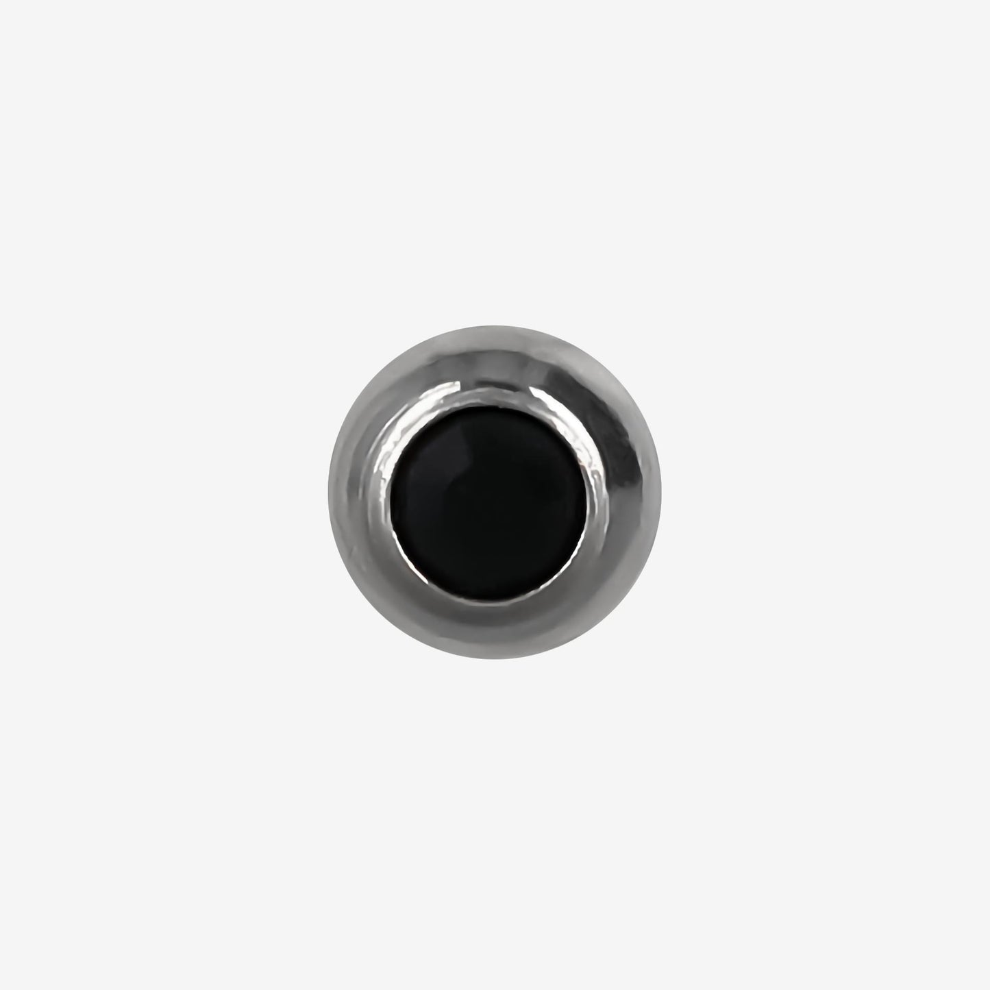 Zinova Ball Polished Titanium with Stone