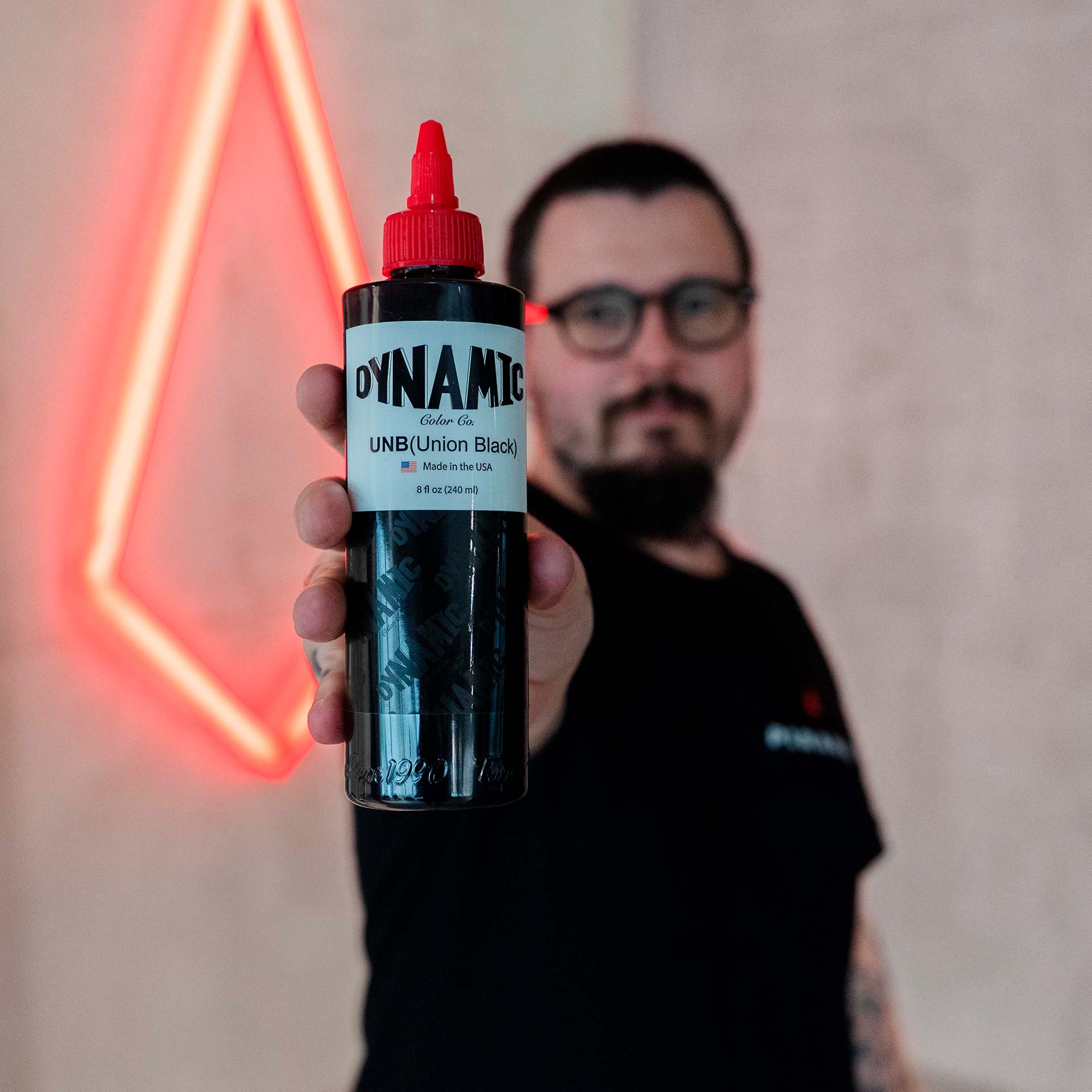 Tinta para tatuagem Dynamic Union Black 240ml preta pigmento profissionall - 1156-008-002_1